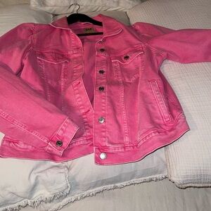 GAP Pink Jean Jacket Classic Denim Style